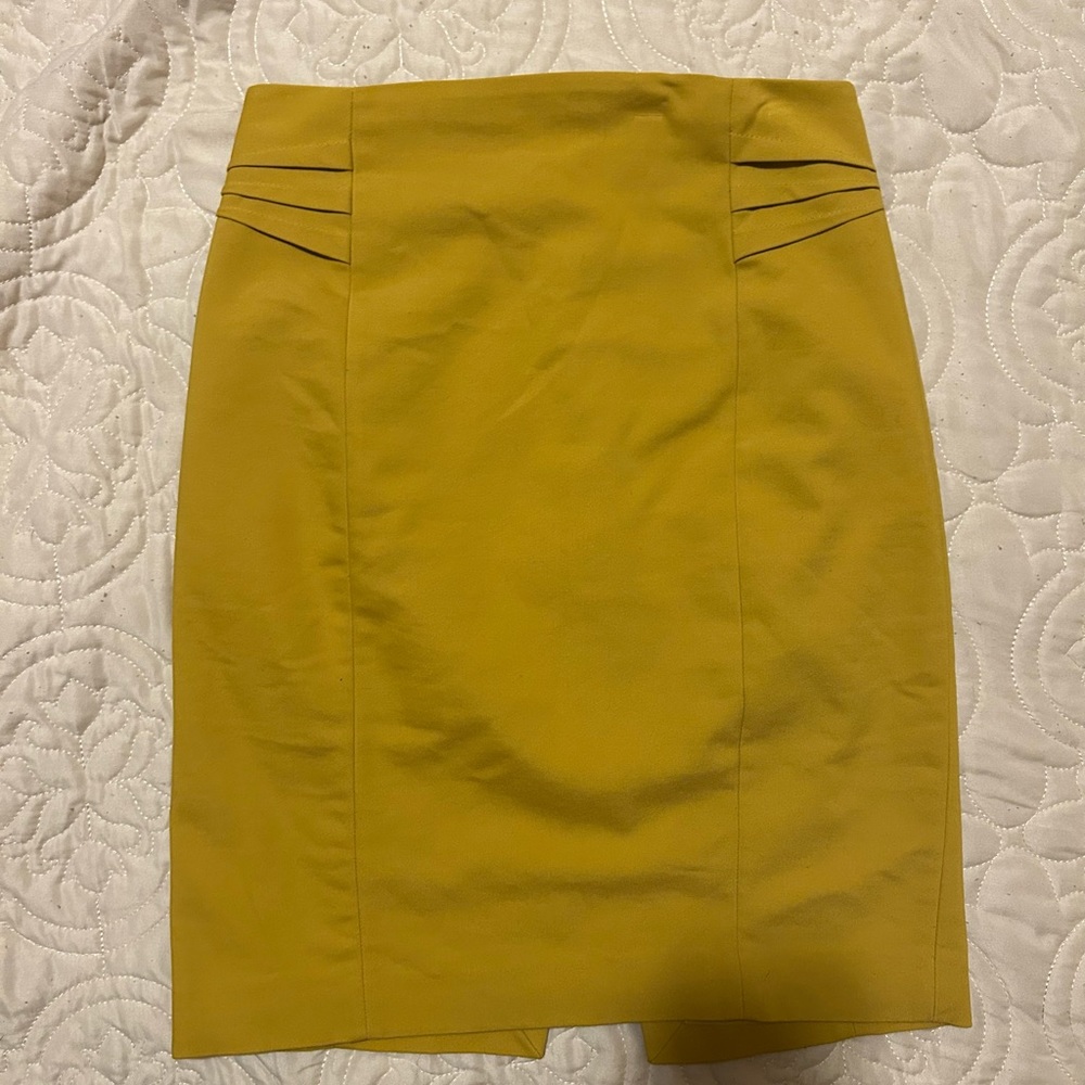 EXPRESS mustard yellow skirt